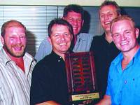 Steve Alberts, Anton Hochleutner Front row: Hendrik Van Wyk, Stephen Gregory, Brendon Hall